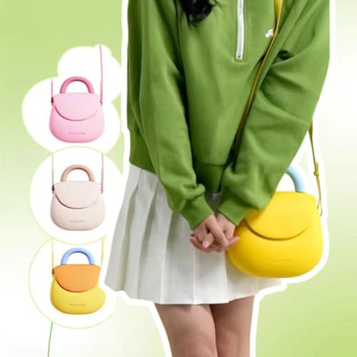 Cute EVA Crossbody Bag for Women Small Tote Handbag Candy Color Satchels Purse Wallet Travel Beach Shoulder Bags 20252