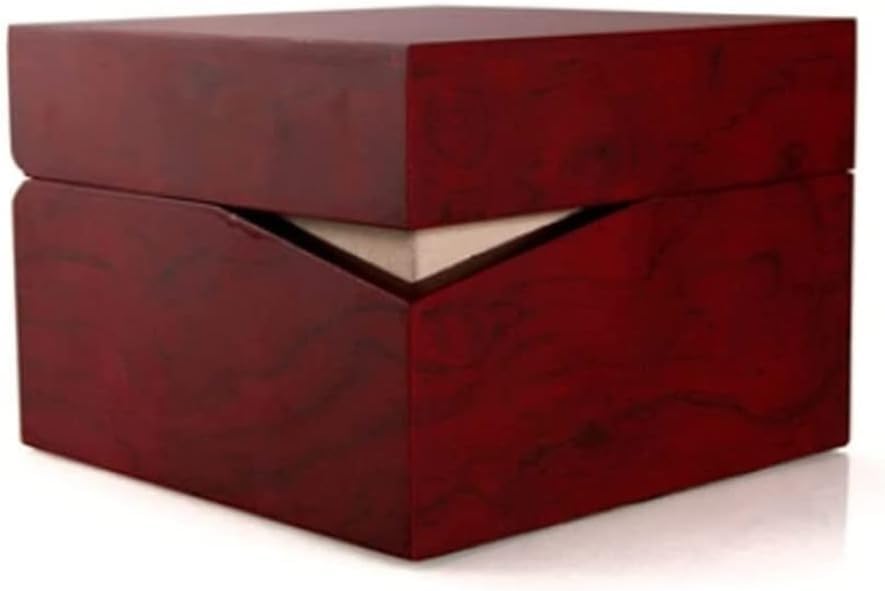 Support boîte montre YZCIS et présentoir de bijoux rouges avec coussin