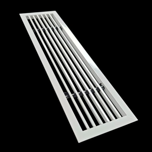Image of Aluminium Powder Coated Grill, Grill for ac, hvac, ventilation grill, home grill, ac grill,Return Air Grill for Wall, Sidewall and Ceiling (WHITE, 16 inch*4 inch)