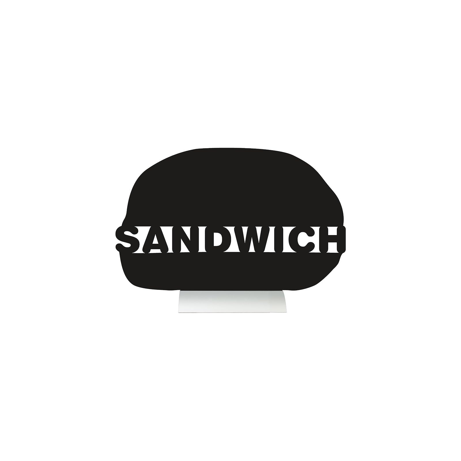 Securit Silhouette Sandwich Chalk Board, Black, 24x34x6cm
