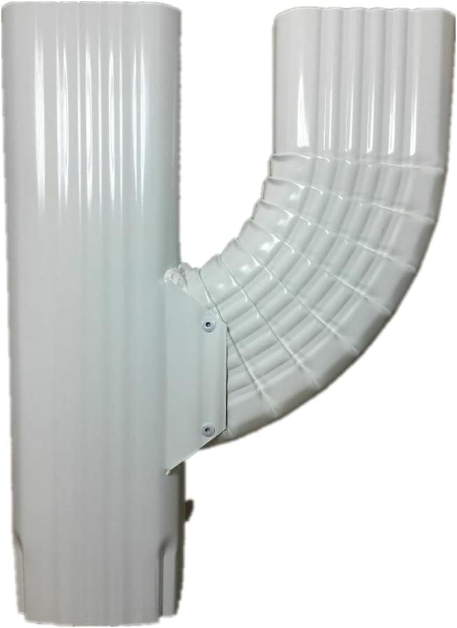 VYH Downspout Gutter Y Connector 2x3 Upright High Gloss White