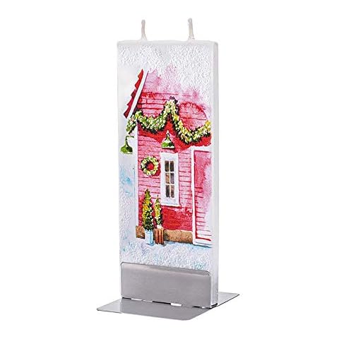 Flatyz Red House - Vela de Navidad pintada a mano Cover