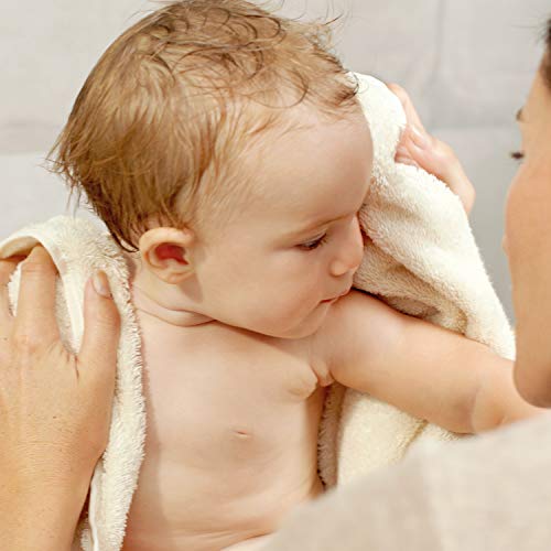 WELEDA Bio Calendula Baby Waschlotion & Shampoo - veganes Naturkosmetik Duschgel zur Hautpflege / Haarpflege bei Neugeborenen. Babypflege Dusche für empfindliche Haut, mild zu den Augen (1x 200ml)