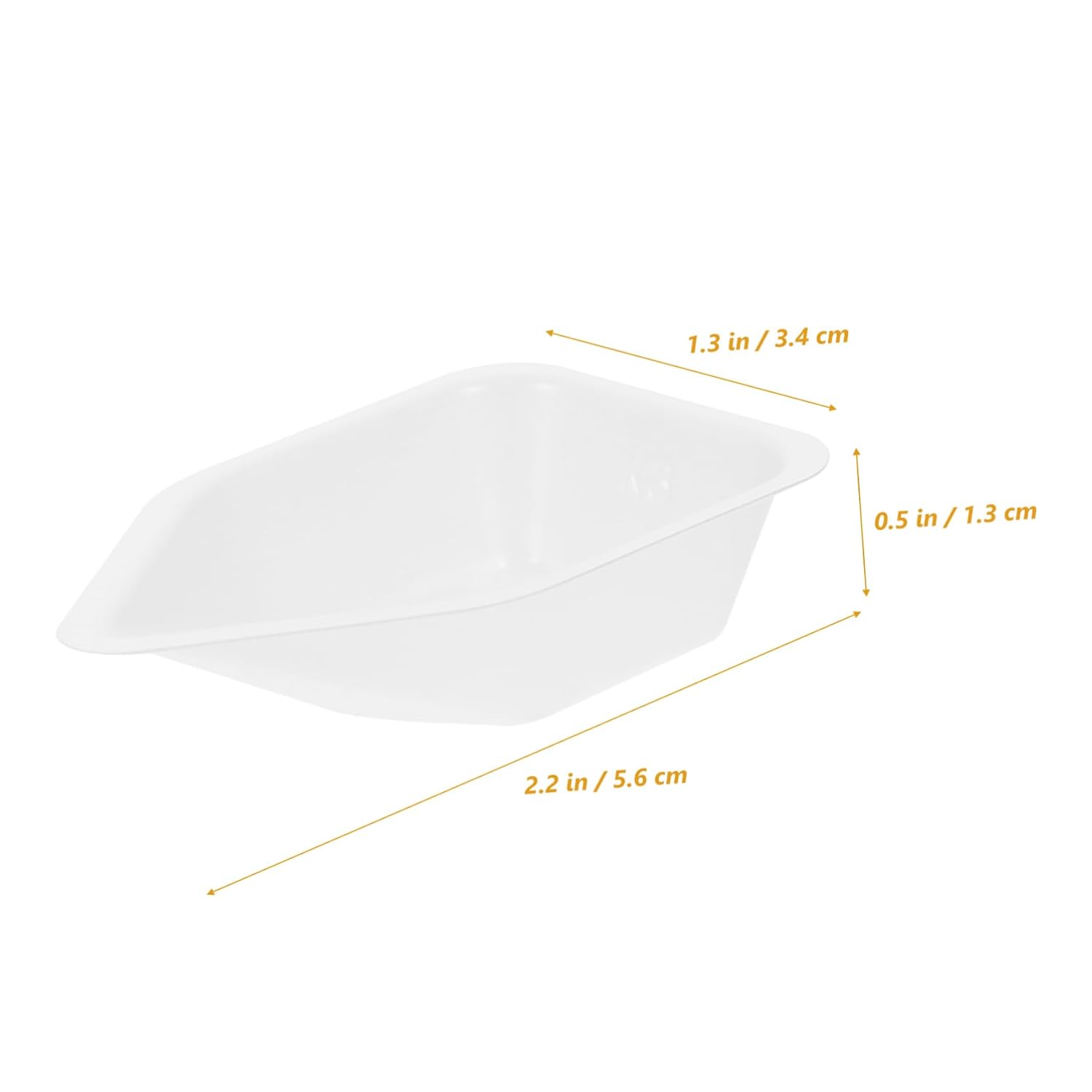Alipis 10pcs Lab Weighing Plates Plastic Weighting Dishes Reusable Weighing Boats for Powder