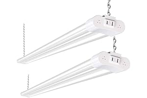 Hykolity 2 Pack LED Garage Lights with Linkable Design, 4FT 42W Utility Light Fixtures