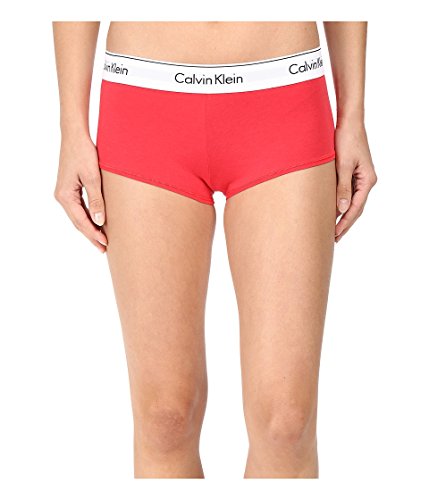 Calvin Klein Women's Modern Cotton Boyshort, Evocative Red, Medium