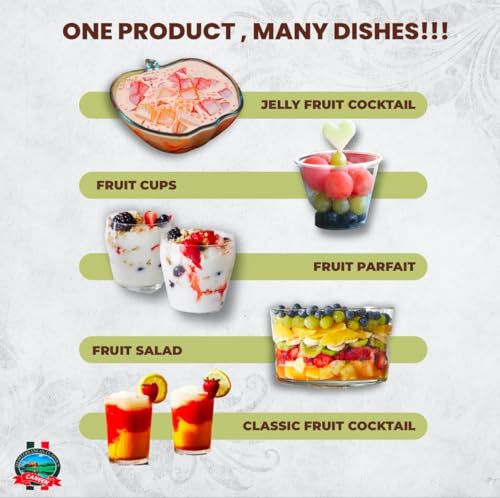 Image of CANEEN Fruit Cocktail 850g | Assorted Canned Fruits with Pineapple, Papaya, Muskmelon, Cherry & Raisin | Quick & Easy Fruit Salad, Desserts, Baking, Cakes, Custard