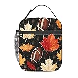 Isolierte Lunchtasche für Damen und Herren, Herbst-Ahornblätter, auslaufsicher, Kühltasche, Thermo-Lunchbox, für Arbeit, Schule, Picknick