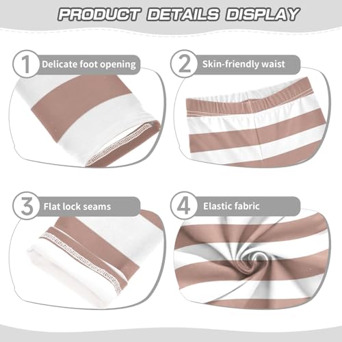 DOMIKING Rose Gold Girl's Leggings Pants Kids' Yoga Pants Stretchy Athletic Leggings Bottoms 4 Years3