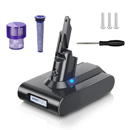 Image of Upgraded 7.0Ah Replacement for Dyson V7 Battery 21.6V Lithium-Ion Compatible with SV11 V7 Motorhead /Animal /Trigger /HEPA /Car+Boat /Absolute Handheld Vacuum Cleaners with Pre-Filters
