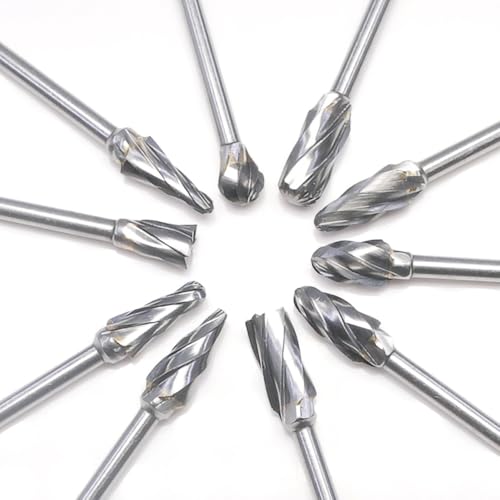 Set 10 Fresas de Carburo para Pulir y Grabar 3mm miniatura 7