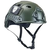ATAIRSOFT PJ Type Tactical Paintball Airsoft Fast Helmet Green