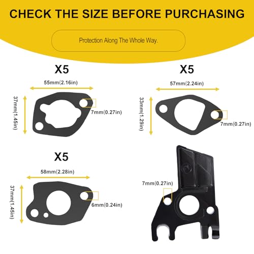 Image of SOFO Carburetor Gaskets Fit for Honda GX200 GX160,Predator 212,Coleman CT200U BT200X,For 224cc,196cc Engine Carburetor