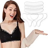 Pacify 6 Pack Silicone Chest Wrinkle Pad & Neck Patches for Wrinkles, Reusable Anti Wrinkle Chest Patches for Overnight & Side Sleeping (3 Chest + 3 Neck)