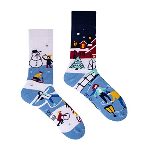 Spox Sox - calcetines coloridos, divertidos y extravagantes - un regalo divertido, 36-39, Diversión de invierno