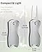 GreenHaven 2 Pack Golf Divot Repair Tool for Golfers Foldable Metal Green Tool with Magnetic Putt Alignment Ball Marker Pop-up Fork Tine with Sturdy Aluminum Alloy Handle (Silver & Black)