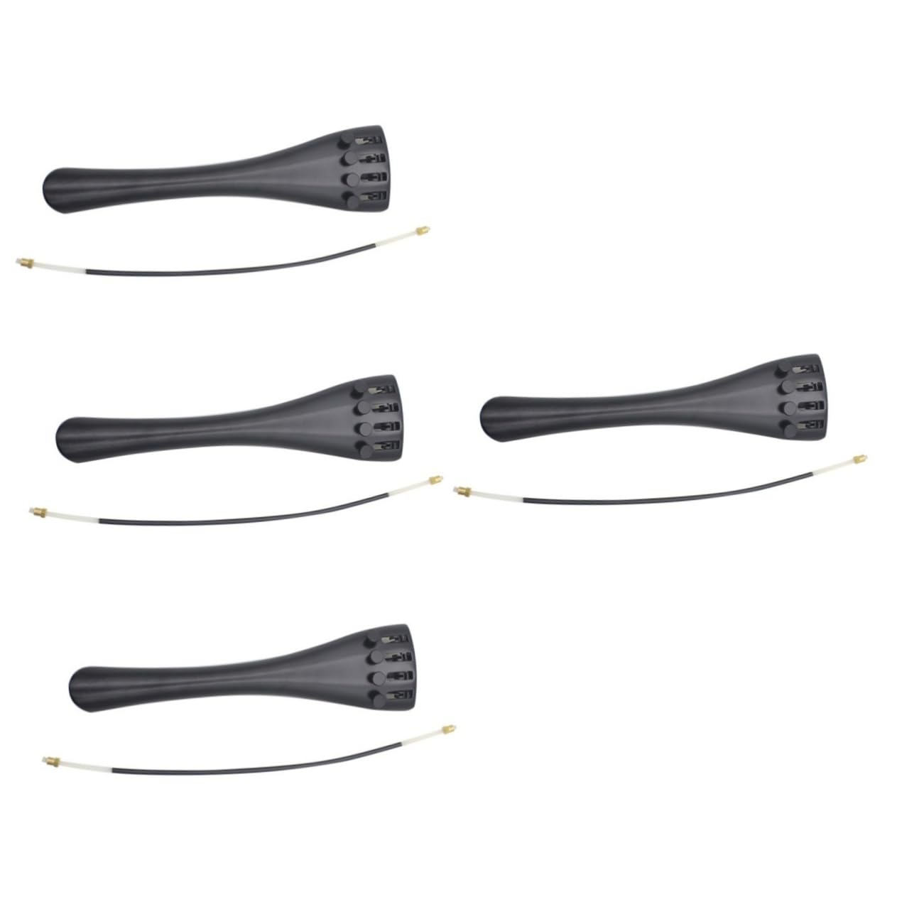 BESTonZON 4 Set cordiera finetuner per violoncello accessori per violoncello parti di Piastra per corde di Sordina per strumenti musicali AbS