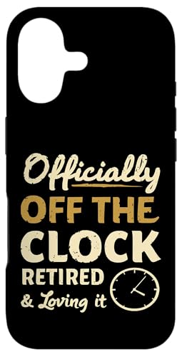 Official Of The Clock Retired Funny Retirement �����Y ���f�B�[�X �X�}�z�P�[�X iPhone 17 �p