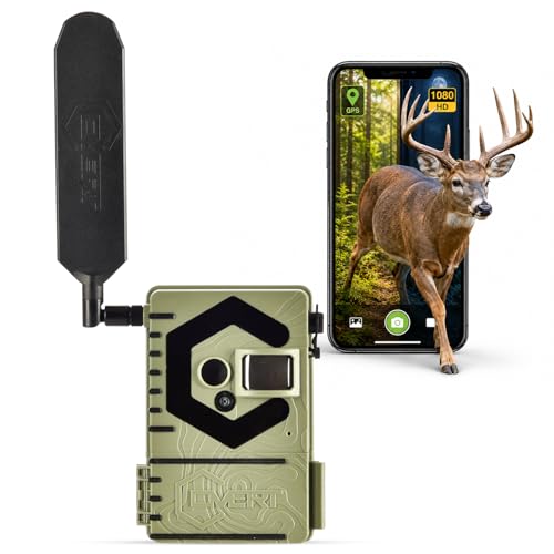 Covert Interceptor Cellular Trail Cameras with Night Vision Motion Activated Waterproof 16mp 720p Video Quality Hunting Gear Ideal for Deer Hunting Gifts 0.4s Trigger Night Vision 75ft Flash Range