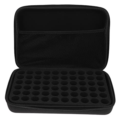 FOYTOKI Essential Oil Bottle Bag 60-grid Pouch for Empty Bottles Travel Case Organizer Case Bag