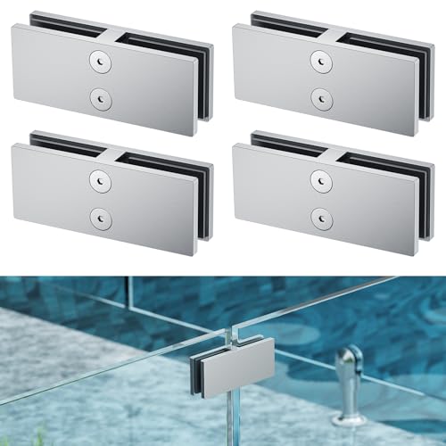 Collier de serrage pour balustrade en verre 8-12 mm inox pince 180 degrés balcon terrasse