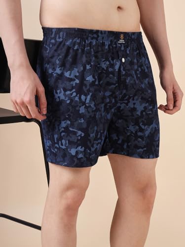 Image of Urban Scottish Ultra-Comfortable Men's Boxer Pants (Pack of 4), 100% Cotton with Stylish Print, Soft & Stretchy Elastic Waist Band, Dynamic Movement & Hardwearing Stitching,Breathable Gentle Snug Fit