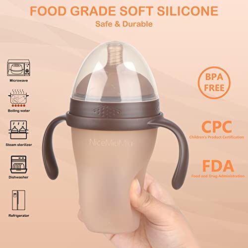 Nicemiumiu SILICONE-BABY-BOTTLES-001 Silicone Nipple Breastfeeding Baby Bottle thumb #4