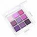 AMY'S DIARY Deep Light Purple Matte Shimmer Eye Shadow Palette Makeup,Eyeshadow Long Lasting Waterproof Cruelty-Free, 9 Blendable Shades in Smooth with Gorgeous Pearls for Girls (Purple palette)