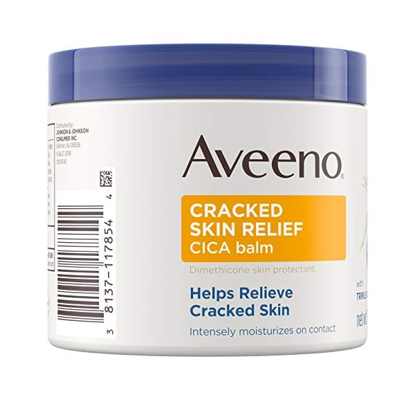Aveeno-Cracked-Skin-Relief-CICA-Balm-with-Triple-Oat-Complex-Moisturizing-Dimethicone-Skin-Balm-Fragrance-Free-11-Ounce Aveeno Cracked Skin Relief CICA Balm with Triple Oat Complex Moisturizing Dimethicone Skin Balm, Fragrance Free, 11 Ounce