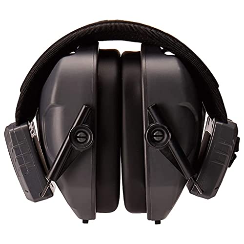 Walker's Xcel 500Bt Electronic Active Shooting Hearing Protection & Enhancement Earmuffs W/ 4 Listening Modes & Bluetooth Connectivity, Gray (2 Pack) #TOP3
