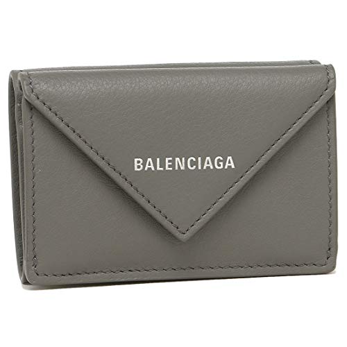[バレンシアガ] 三つ折り財布 ペーパー ミニ財布 レディース BALENCIAGA 391446 DLQ0N (2)GREY(1320) グレー [並行輸入品]
