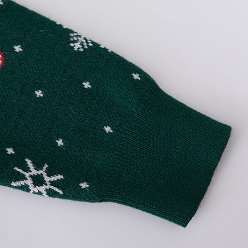 Girls Christmas Sweater Snowflake Crweneck Cotton Knit Pullover Tops 3-9Y - image 6