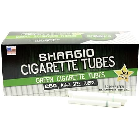 Shargio Lights Filtered Cigarette Tubes - 4 Boxes Of Blue 100s Tubes With Bonus Case