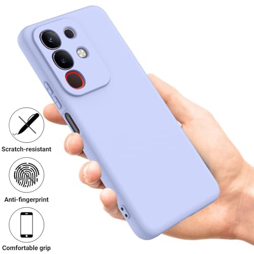 Image of Back Cover for Vivo Y31 Pro 5G | Full Camera Protection | Premium Liquid Silicon Case | Flexible Bumper Case for Vivo Y31 Pro 5G (Purple)
