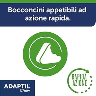 ADAPTILl® Chew - Snack Naturali Calmanti per Cani - 30 pezzi - Tranquillante e Antistress per Cani Agitati Iperattivi, Rilassamento per Viaggi e Momenti Stressanti