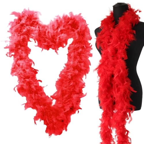 Turquía Feather Boa - Bufanda De Plumas De Pavos - Fluffys Boa Buff - Feather Boa Party | Para Cosplay, RavesFiesta, Presentación Escénica, Mascarada
