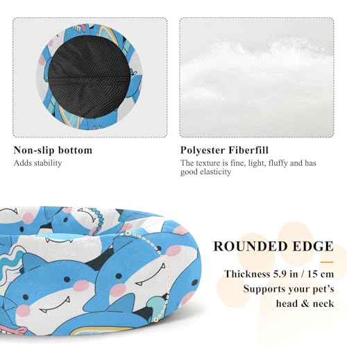 Couchage dauphin bleu taille M pour sieste de chatons - 6