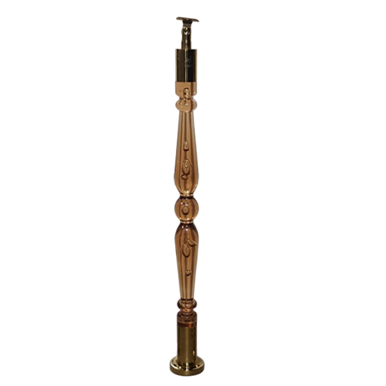 Paletti per balaustre di scale Balaustre in cristallo acrilico, staffe regolabili in acciaio inossidabile, diverse misure(1 Pack,90cm/35.4intall)