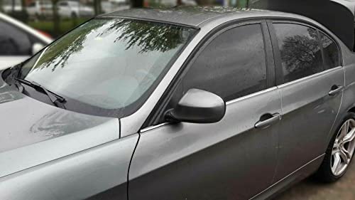 Cubierta cromada para marcos de ventana de BMW E90 Serie 3 con acabado espejo premium 4