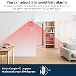 WiFi Alarm Home Security System, Wireless Alarm System with Loud 120dB Motion Sensor Siren, Window Door Alarms Sensor, Remote Control for Shed Garage - Image 5