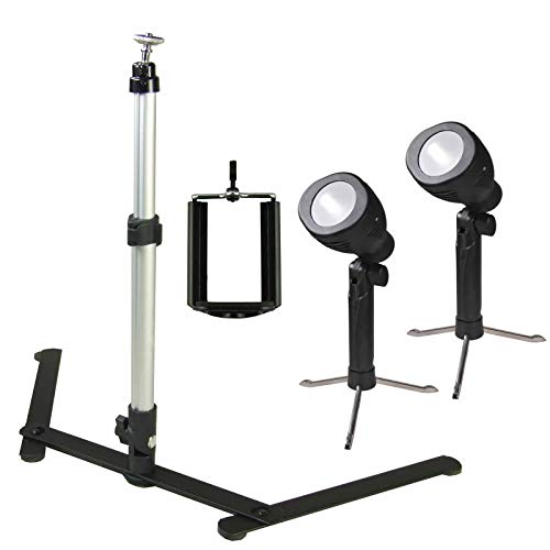 PBL Desktop Lighting Kit Bicolor with Phone Holder Camera Stand for Makeup YouTube Video Shooting Portrait Selfie Live Webcast Still Life Photography