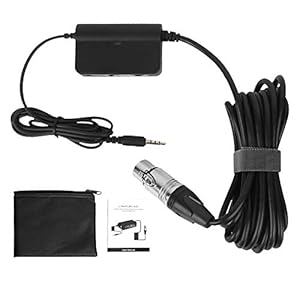 Microfoonadapter LinkFlex AD1 Microfoonadapter XLR naar 3,5 mm voor camera-apparatuur voor mobiele telefoons, 423g