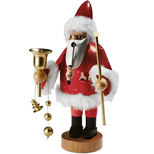 KWO Red Santa German Christmas Incense Smoker Handcrafted in Erzgebirge Germany