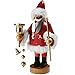 KWO Red Santa German Christmas Incense Smoker Handcrafted in Erzgebirge Germany