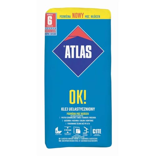 Atlas OK! Fliesenkleber C1TE 25kg 2-10 mm Elastifizierter Kleber
