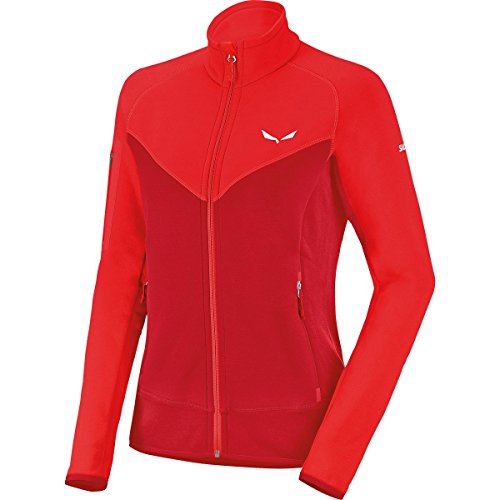 Salewa Ortles Ptc W Fz - Felpa da Donna, colore Rosso, taglia 48/42