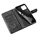 Rfvzubemok Compatible with Tecno Spark Go 2023 4G / Pop 7 4G BF6 Cover,Flip Kickstand Card Slot Wallet Protector Black