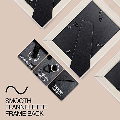 Twing 5 X 7 Picture Frames Set Of 6, Rustic Grey Farmhouse Photo College Frame For Wall Decor Or Table Top Display #TOP4