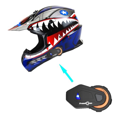 Monster Shark Blue Helmet