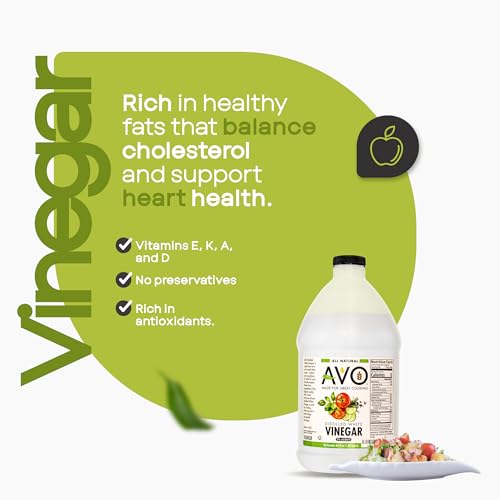 AVO 1 Gallon (128 oz) Pure Natural Distilled White Vinegar - 5% Acidity (2 pack)